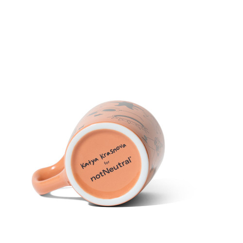 notNeutral x Katya Krasnova Lino Mug, Papaya