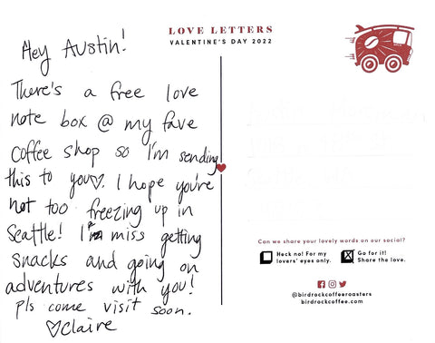 Love Letters Postcard 1